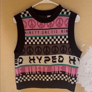 Hyped Ninety One Fix Knit Sweater Vest